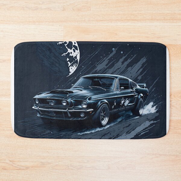 Item preview, Expressive Watercolours: The Elegance of the 1968 Ford Mustang Black Shelby designed and sold by RedArtG09.