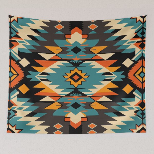 Item preview, Native American decorative patterns with vibrant colors designed and sold by ColorDesign38.