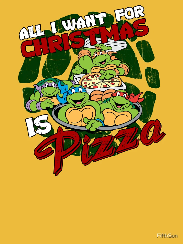 Teenage Mutant Ninja Turtles 30th Birthday Pizza Party Essential T-Shirt  for Sale by FifthSun