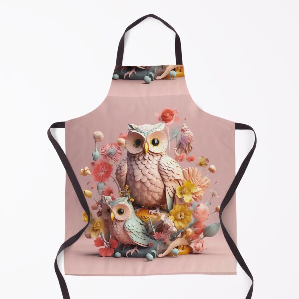 Item preview, pink owls designed and sold by PoppinArtFox.
