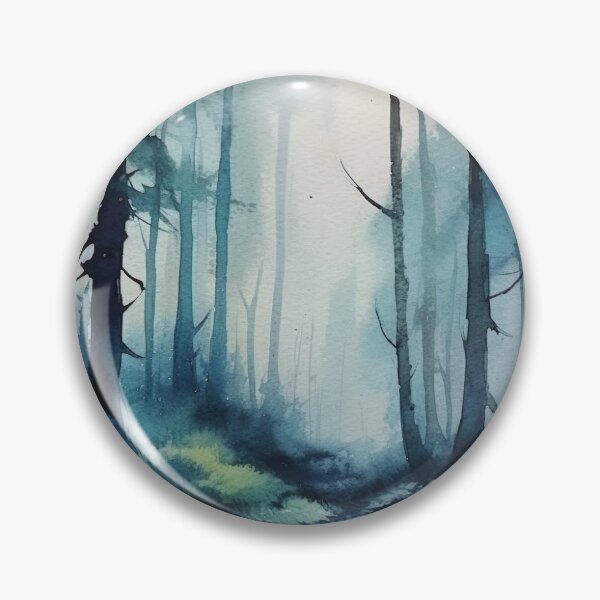 Item preview, Watercolor Wash Dark Fantasy Forest designed and sold by Matt's Artificial Nature.