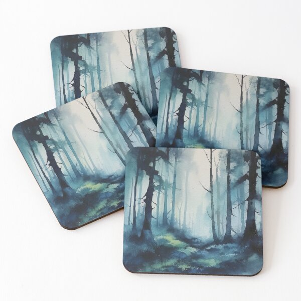 Item preview, Watercolor Wash Dark Fantasy Forest designed and sold by Matt's Artificial Nature.