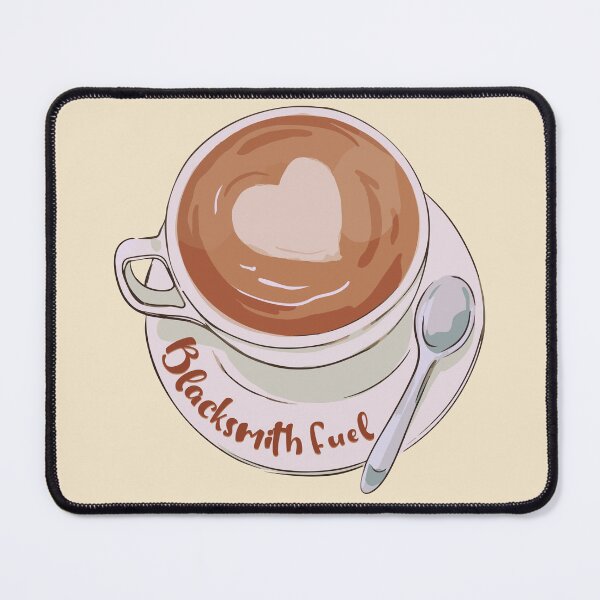 Item preview, Coffee lover heart latte blacksmith fuel cute cup designed and sold by MetalicBabe.