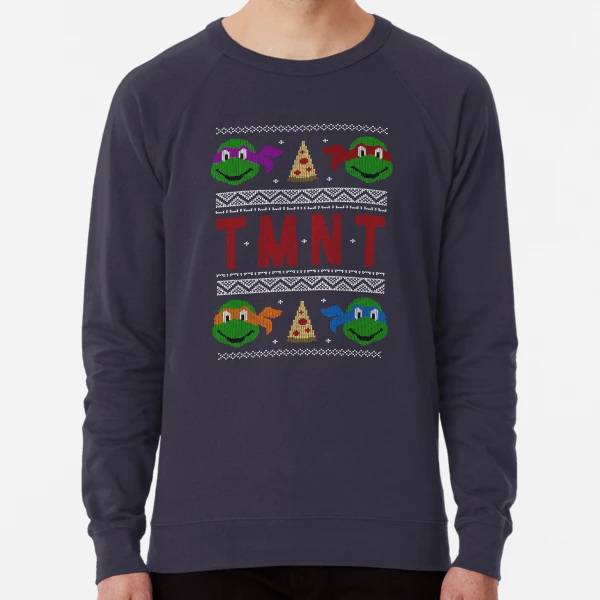 Teenage Mutant Ninja Turtles Funny Christmas Sweater Navy