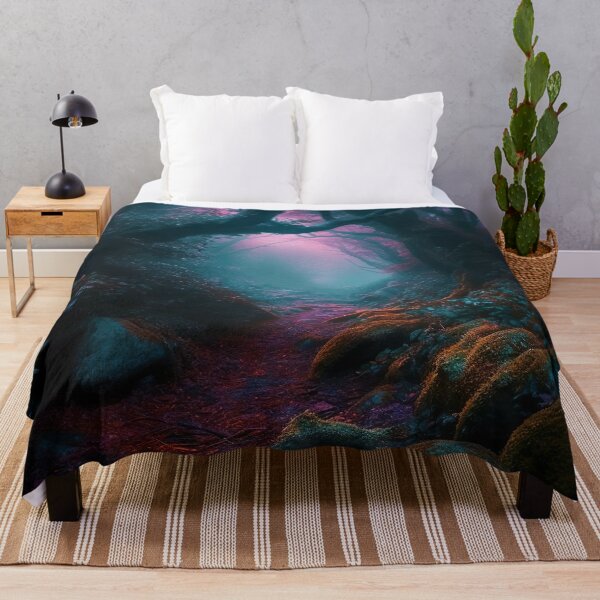 Item preview, Psychedelic Trippy Dark Fantasy Forest designed and sold by Matt's Artificial Nature.
