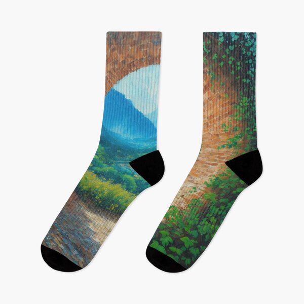 Item preview, Brick Arches in Vines - Oil Painting designed and sold by Aaron2610.
