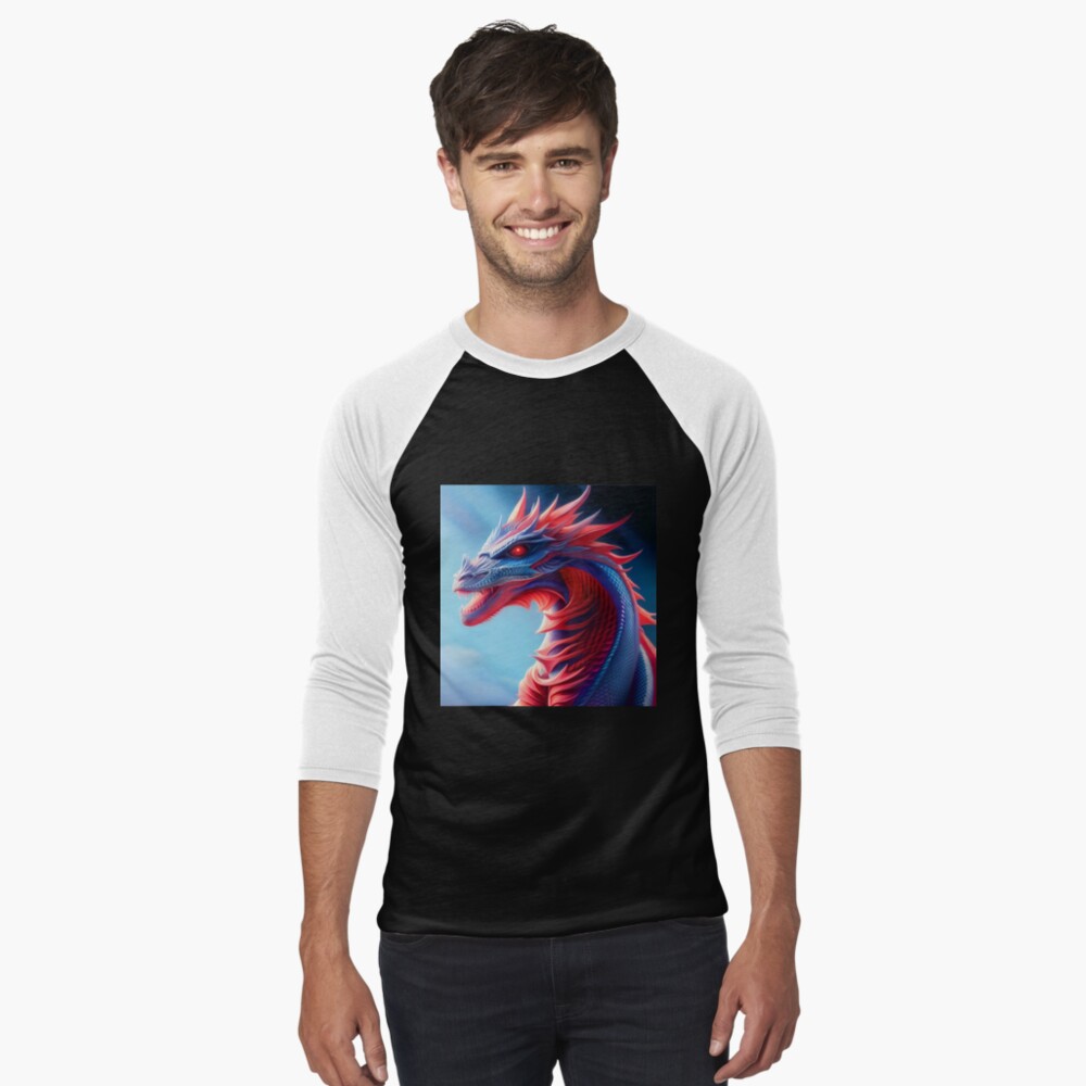 Item preview, Baseball ¾ Sleeve T-Shirt designed and sold by dragynrain.