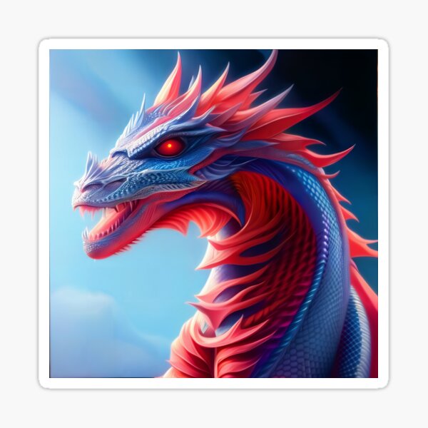 Crystal Dragons Series #36: Rose Garnet Sticker