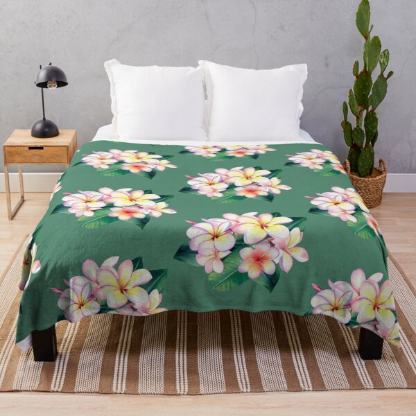 Item preview, precious plumeria watercolor designed and sold by tropi-cat.