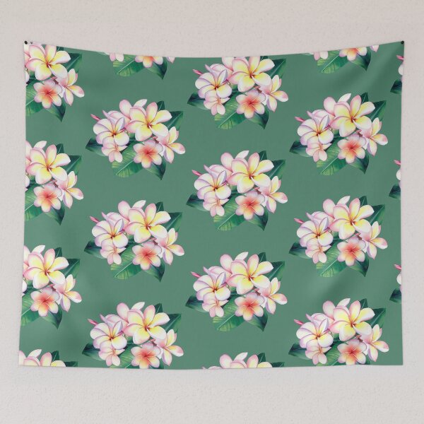 Item preview, precious plumeria watercolor designed and sold by tropi-cat.