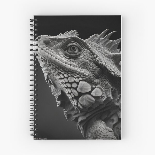 Item preview, Black and white Iguana drawing designed and sold by Pencil-Art.