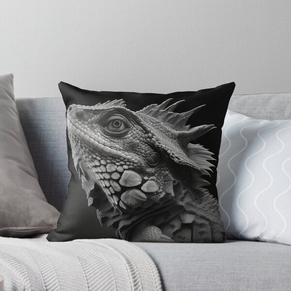 Item preview, Black and white Iguana drawing designed and sold by Pencil-Art.