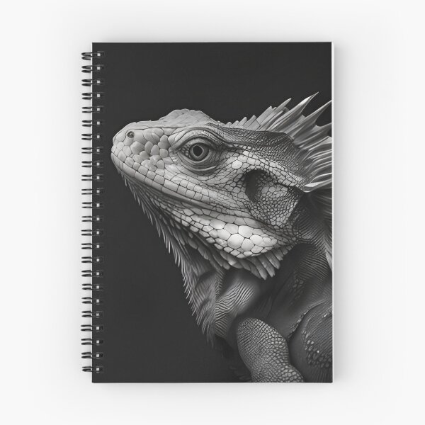 Item preview, Black and white Iguana drawing designed and sold by Pencil-Art.