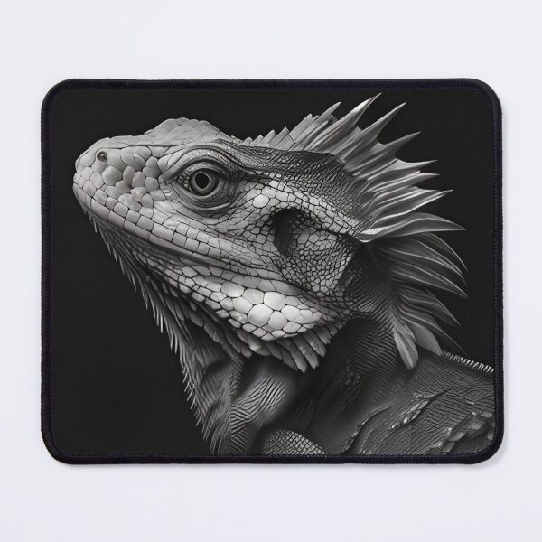 Item preview, Black and white Iguana drawing designed and sold by Pencil-Art.
