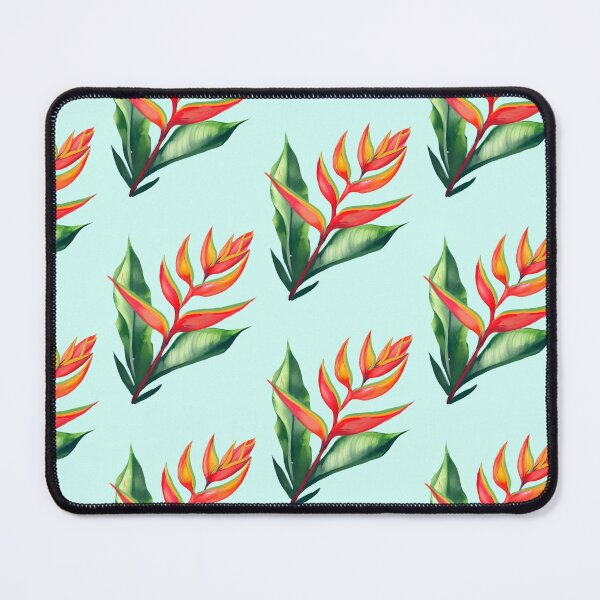 Item preview, hypnotic heliconia watercolor designed and sold by tropi-cat.