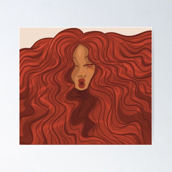 Item preview, Tangled Akagami Curls designed and sold by AdjoaSeddoh.