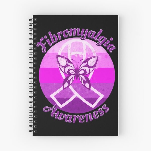Item preview, Fibromyalgia Awareness Retro Sunset Mystic Ribbon and Butterfly designed and sold by MythikCreationz.