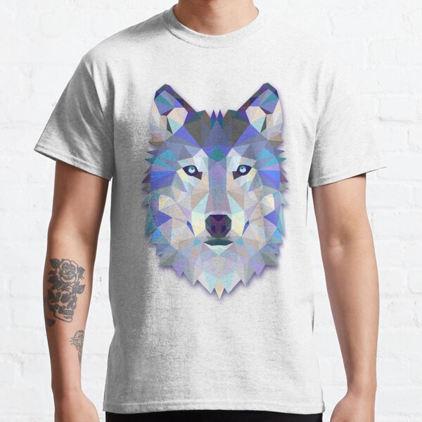 Cool Colorful Wolf Classic T-Shirt