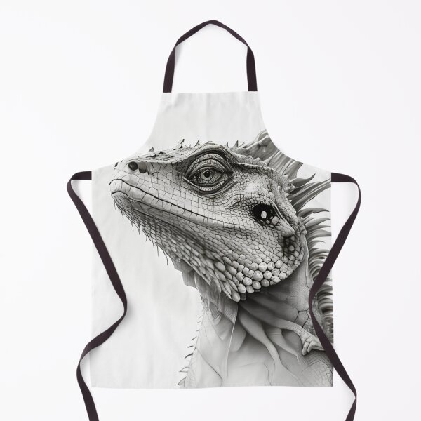Item preview, Black and white Iguana drawing designed and sold by Pencil-Art.