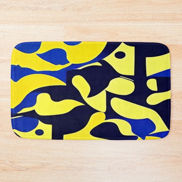 Item preview, Prehistoric Monster in Geometric Shades of Navy Blue designed and sold by deniselynnimage.