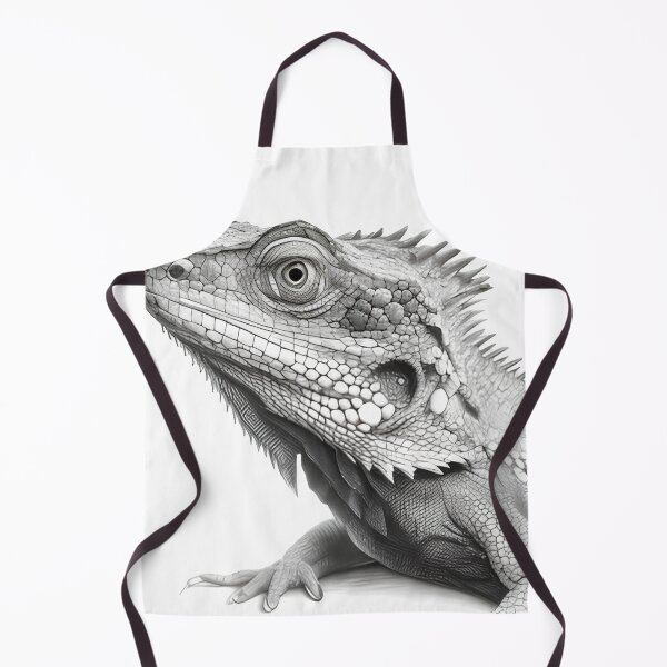 Item preview, Black and white Iguana drawing designed and sold by Pencil-Art.