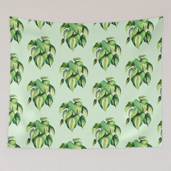 Item preview, princess philodendron watercolor designed and sold by tropi-cat.