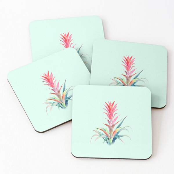Item preview, bossy bromelia watercolor designed and sold by tropi-cat.