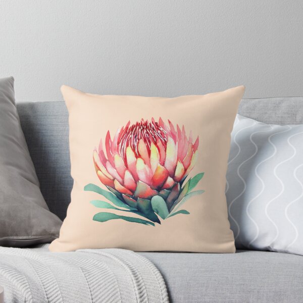 Item preview, passionate protea watercolor designed and sold by tropi-cat.