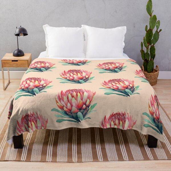 Item preview, passionate protea watercolor designed and sold by tropi-cat.