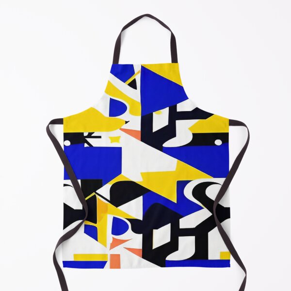 Item preview, Geometric Triangular Black Yellow Blue Abstract designed and sold by deniselynnimage.