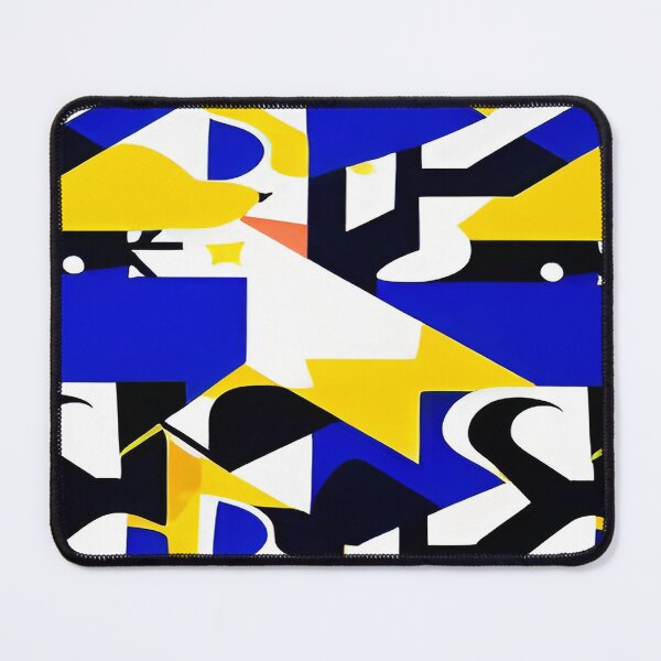 Item preview, Geometric Triangular Black Yellow Blue Abstract designed and sold by deniselynnimage.