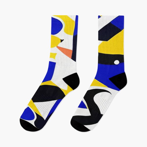 Item preview, Geometric Triangular Black Yellow Blue Abstract designed and sold by deniselynnimage.