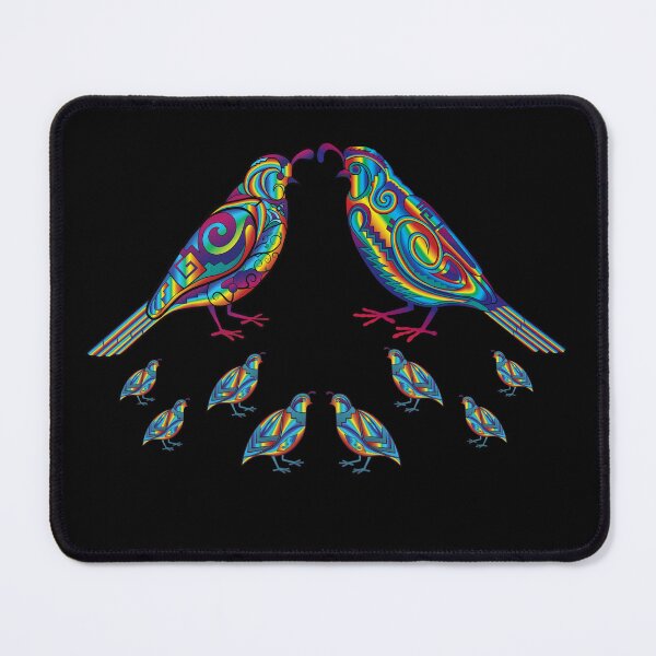 Item preview,  Quail family native rainbow style designed and sold by Caummon Thread.