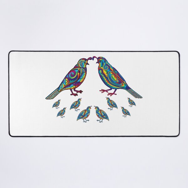 Item preview,  Quail family native rainbow style designed and sold by Caummon Thread.