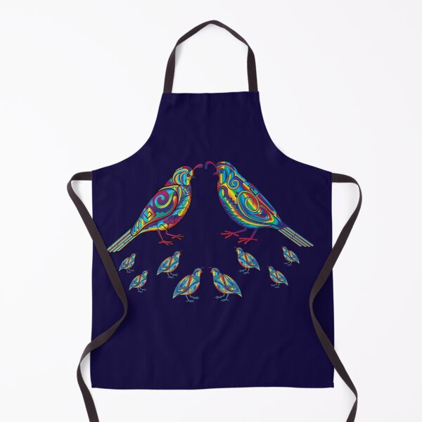 Item preview, Quail family native rainbow style designed and sold by Caummon Thread.