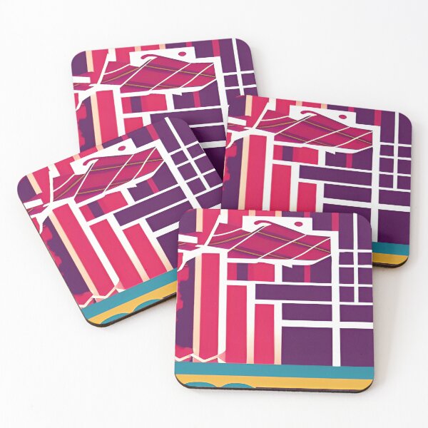 Item preview, Patterned Cross Hatch Abstract Violet and Red Design designed and sold by deniselynnimage.