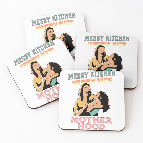 Item preview, Messy Kitchen Happy-Kids-Mothers day designed and sold by Cravio.