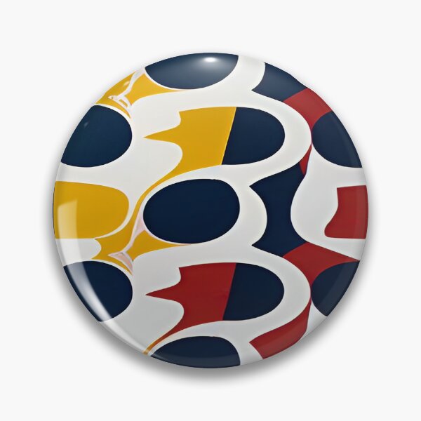 Item preview, Oblong Oval Abstract Shapes in Marigold and Maroon  designed and sold by deniselynnimage.