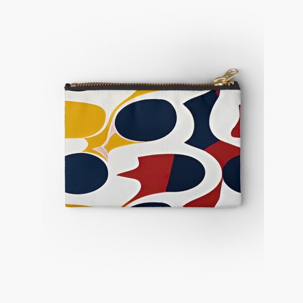 Item preview, Oblong Oval Abstract Shapes in Marigold and Maroon  designed and sold by deniselynnimage.