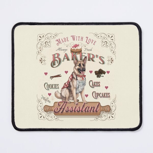 Item preview, Dog German Shepherd Baker's Assistant - Baking Buddy designed and sold by PositiveIdeas.