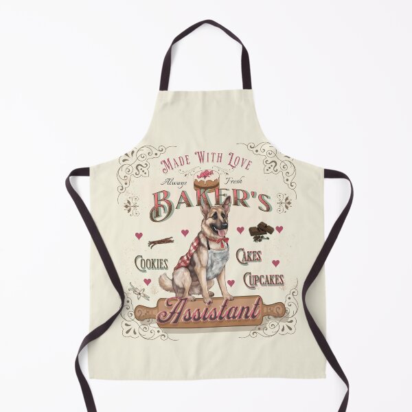 Item preview, Dog German Shepherd Baker's Assistant - Baking Buddy designed and sold by PositiveIdeas.