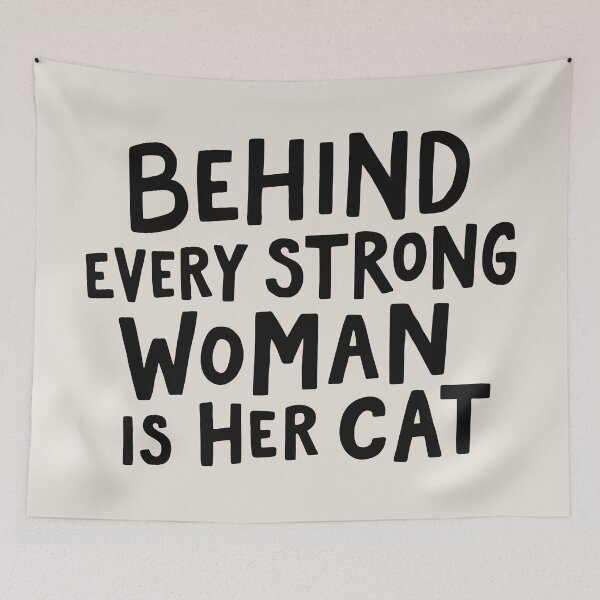 Item preview, Behind Every Strong Woman Black On Beige designed and sold by Me And The Moon.