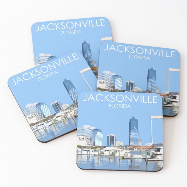 Item preview, Jacksonville, Florida, USA, Travel Print designed and sold by summattodraw.