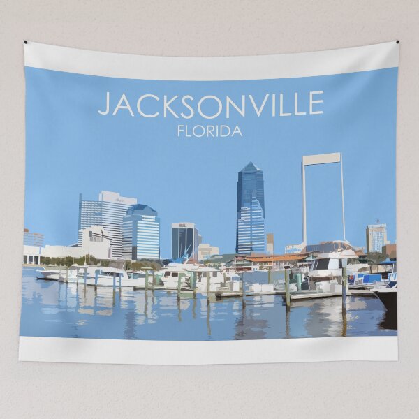 Item preview, Jacksonville, Florida, USA, Travel Print designed and sold by summattodraw.