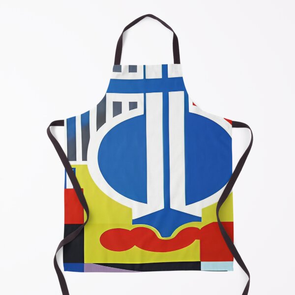 Item preview, Circular Geometric Shapes with Blue and Red Stripes  designed and sold by deniselynnimage.