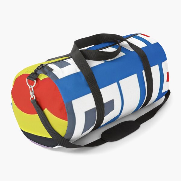 Item preview, Circular Geometric Shapes with Blue and Red Stripes designed and sold by deniselynnimage.