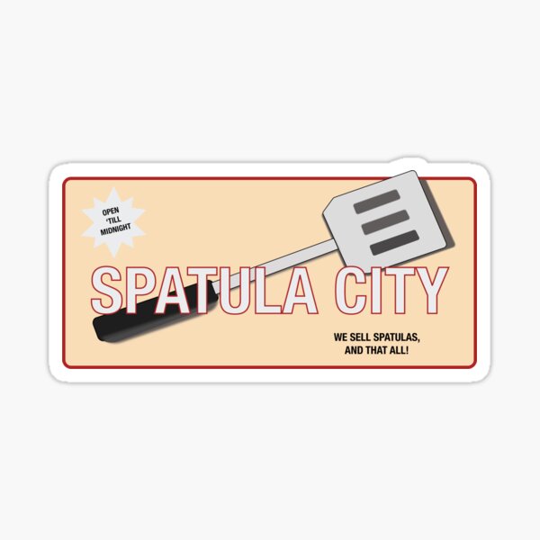 Spatula City Records Flipper Spatula Sticker