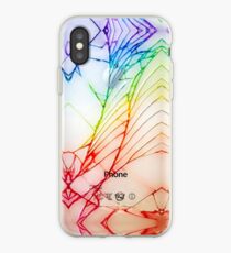 Broken Damaged Cracked out back White iphone Photograph iPhone Case
