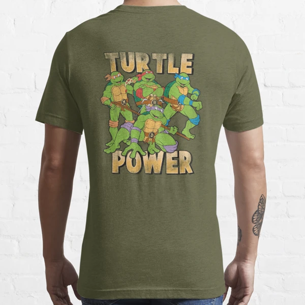 Teenage Mutant Ninja Turtles TMNT Mens Turtle Power Costume T-Shirt, Green