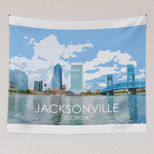 Item preview, Jacksonville, Florida, USA, Travel Print designed and sold by summattodraw.